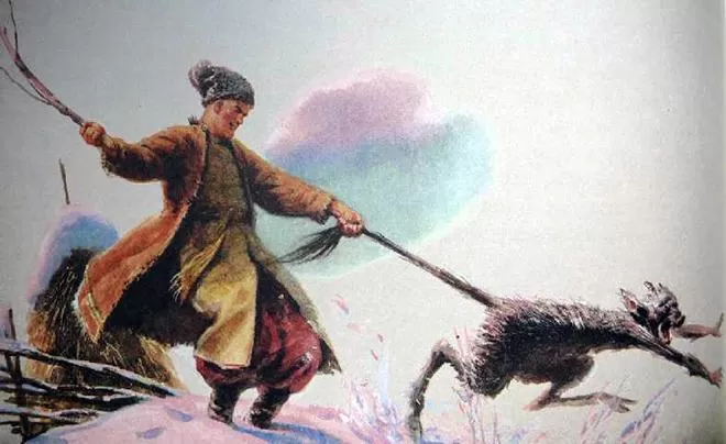 Рис. 6. Иллюстрация к повести Николая Гоголя «Вечера на хуторе близ Диканьки»