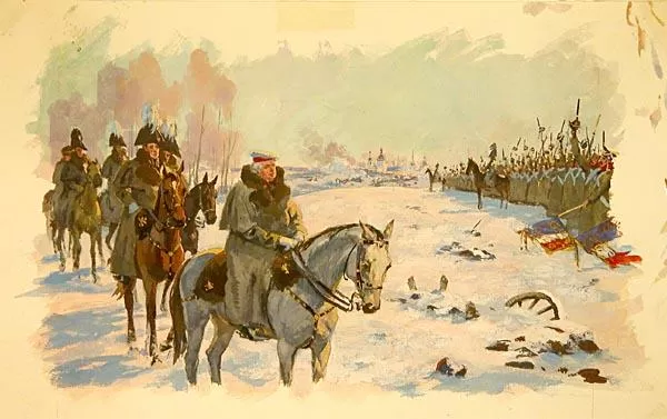 Рис. 4. Кутузов под Красным. А. В. Николаев. 1971-1975 гг.