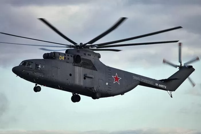 Рис. 4. Вертолет Ми-26 ВВС России на авиасалоне МАКС-2013