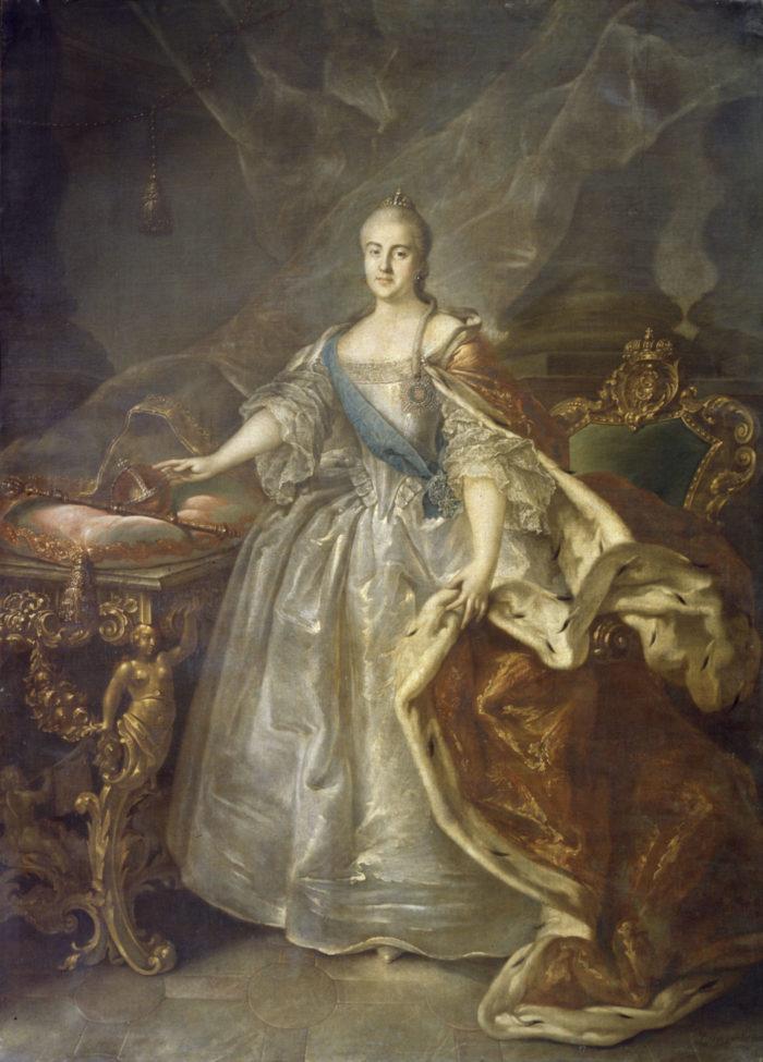 «Портрет Екатерины II». Иван Аргунов. 1762 год