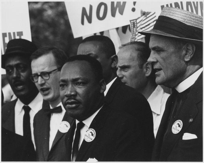 Рис. 3. М.Л. Кинг - лидер движения за гражданские права чернокожих в США