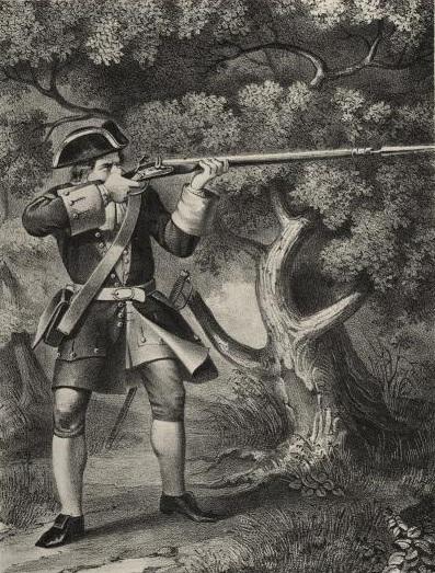 Рис. 5. Рядовой армейского пехотного полка в 1720—32 годов