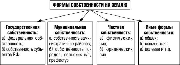 Рис. 4. Формы собственности на землю