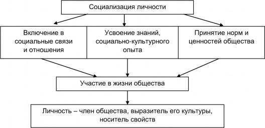 Рис. 1. Социализация личности