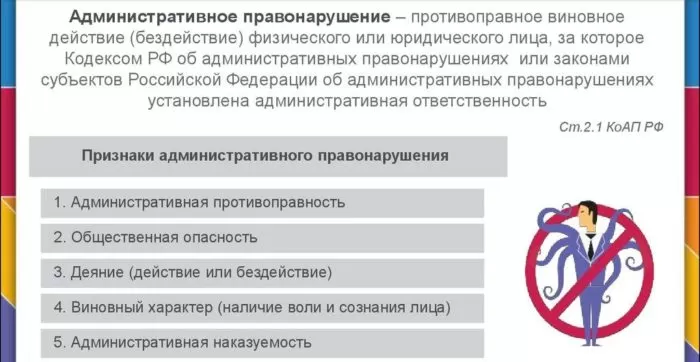 Рис. 1. Административное правонарушение