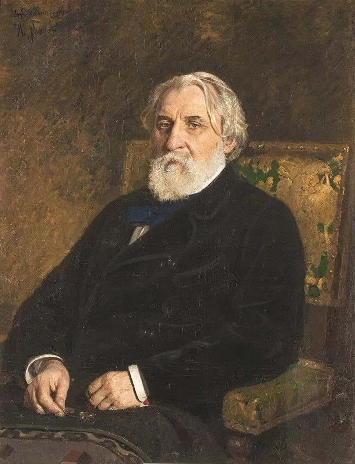 Рис. 1. Иван Сергеевич Тургенев. Портрет работы И. Е. Репина. 1874 год