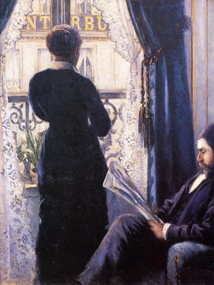 Рис. 1. Интерьер. Женщина у окна. Художник Гюстав Курбе