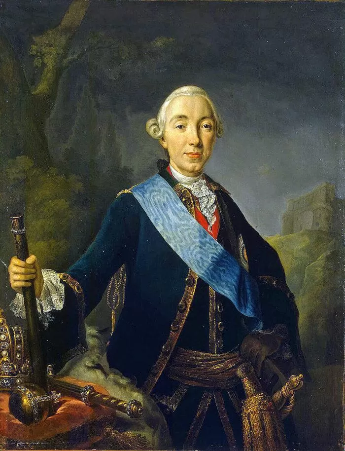 Рис. 1. Коронационный портрет императора Петра III. Автор Л. К. Пфанцельт