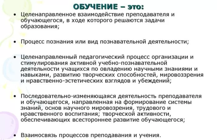 Рис. 1. Процесс обучения