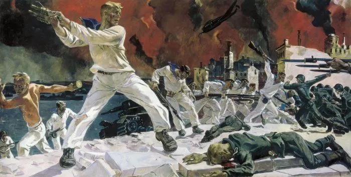 Рис. 11. Оборона Севастополя. Автор А.А. Дейнека