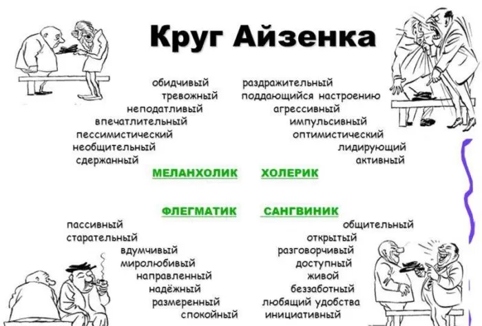 Рис. 2. Круг Айзенка