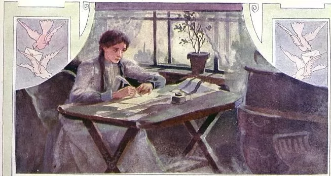 Рис. 2. Письмо Татьяны. Художник Е. Самокиш-Судковская