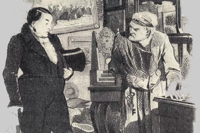 Рис. 3. Плюшкин и Чичиков. Художник А. Агин