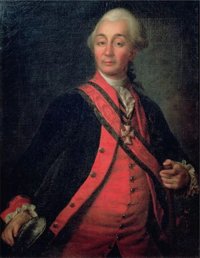 Рис. 3. Портрет А. В. Суворова. Художник Д. Г. Левицкий. Около 1786 года