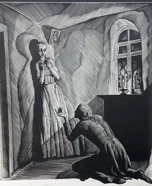 Рис. 3. Соня Мармеладова и Родион Раскольников
