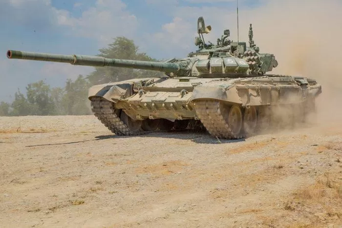 Рис. 3. Т-72Б3 на учении «Славянское братство 2018». Полигон Раевский