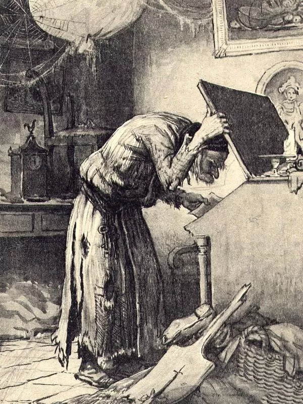 Рис. 2. Внешность Плюшкина. Художник А. Лаптев