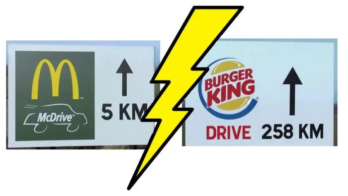 Рис. 3. Войны брендов McDonalds и Burger King