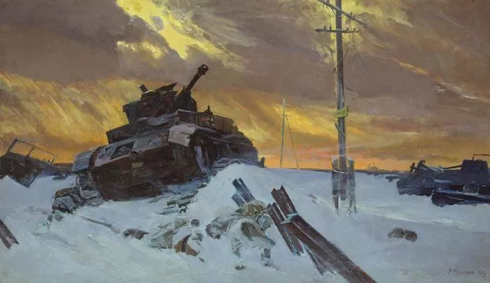 Рис. 3. "Враг остановлен". Автор Ф. П. Усыпенко