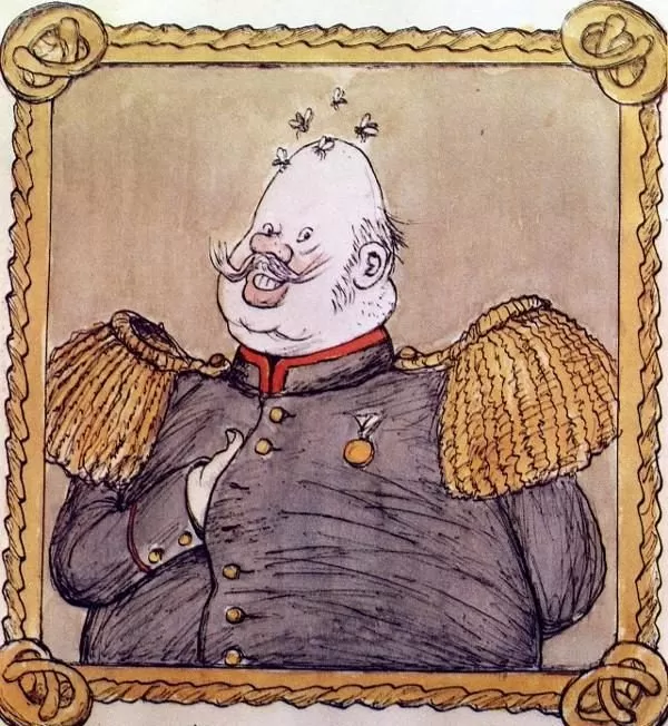 Рис. 4. Градоначальник Прыщ. Художник Кукрыниксы