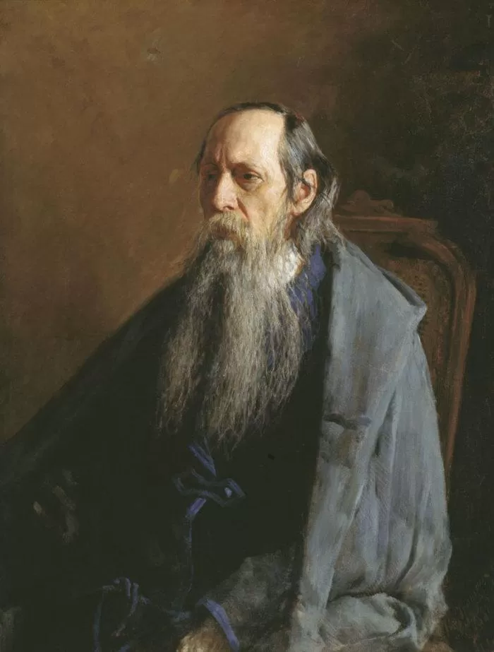 Рис. 7. Портрет Михаила Салтыкова кисти Н. А. Ярошенко. 1886 год