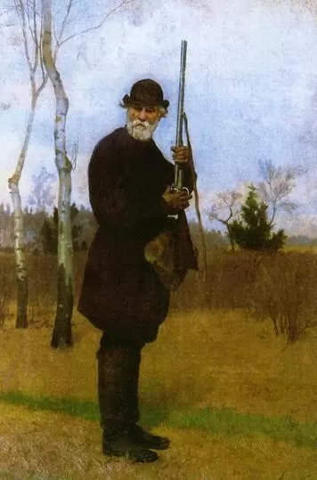 Рис. 5. «И. С. Тургенев на охоте». Н. Д. Дмитриев-Оренбургский. 1879 год