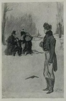 Рис. 5. Дуэль Ленского и Онегина. Художник К. И. Рудаков