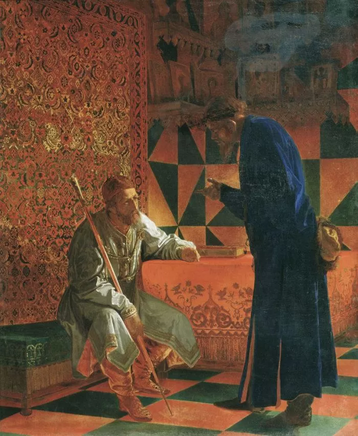 Рис. 5. Иван Грозный и Малюта Скуратов. Г. С. Седов. 1871 год