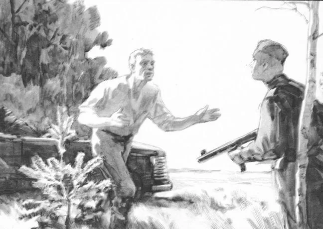 Рис. 5. Иллюстрации к повести М. Шолохова Судьба человека. Кукрыниксы
