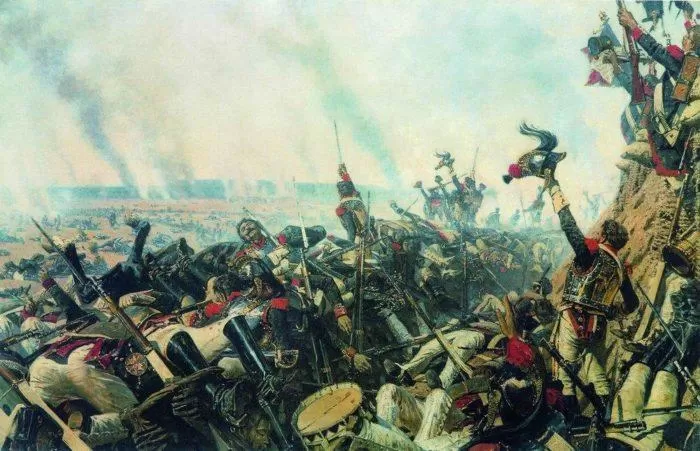 Рис. 5. Конец Бородинского боя. Автор В. В. Верещагин. 1899 год