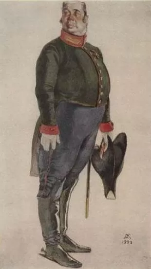 Рис. 6. Иллюстрации к комедии "Ревизор". Д. Н. Кардовский. 1922 год