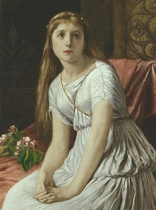 Рис. 6. Корделия. Картина Уильяма Ф. Йимза. 1888 год