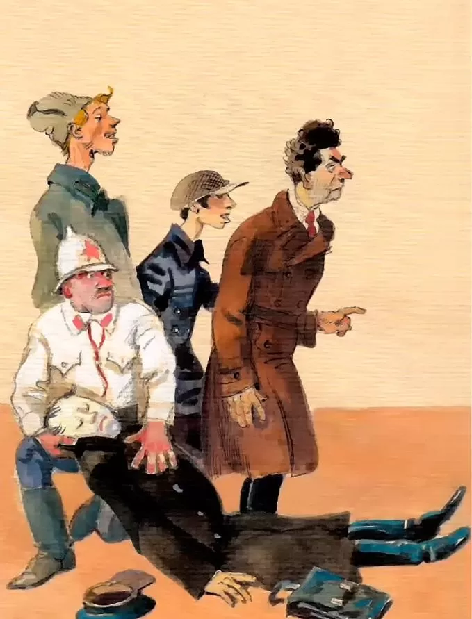 Рис. 8. Иллюстрации к «Собачьему сердцу». Анатолий Иткин