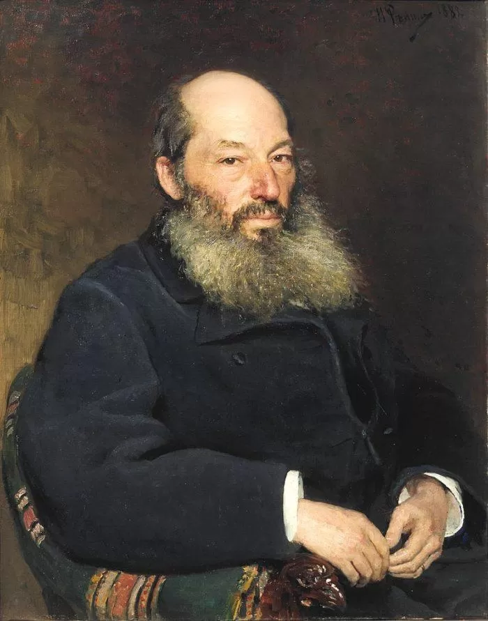 Рис. 1. Афанасий Афанасьевич Фет. Портрет работы И. Репина. 1882 год