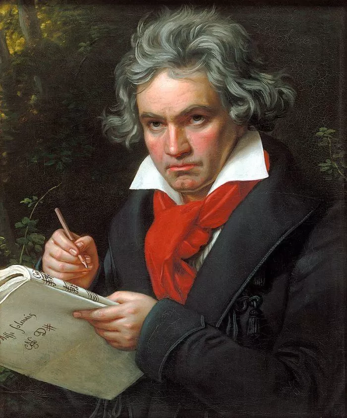 Рис. 1. Людвиг ван Бетховен. Портрет работы Карла Штилера. 1820 год
