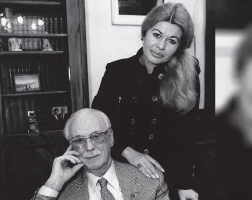 Рис. 3. Сергей Михалков и Юлия Субботина