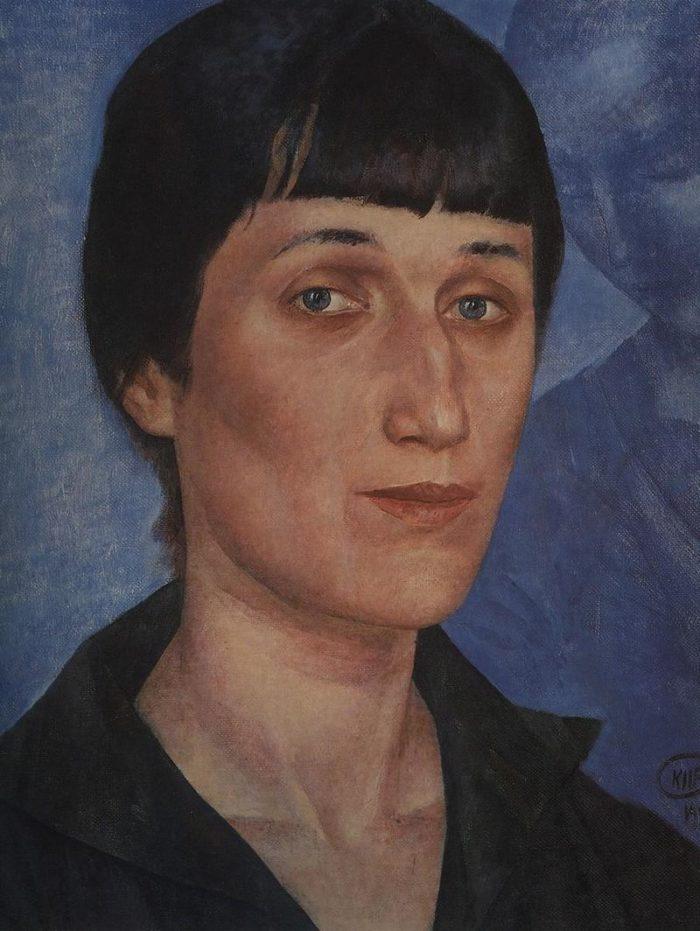 Рис. 5. «Портрет Анны Ахматовой». К. Петров-Водкин. 1922 год