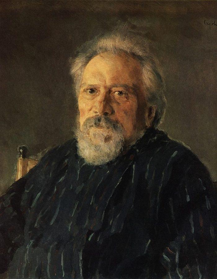 Рис. 1. Николай Семенович Лесков. Портрет кисти В. А. Серова. 1894 год