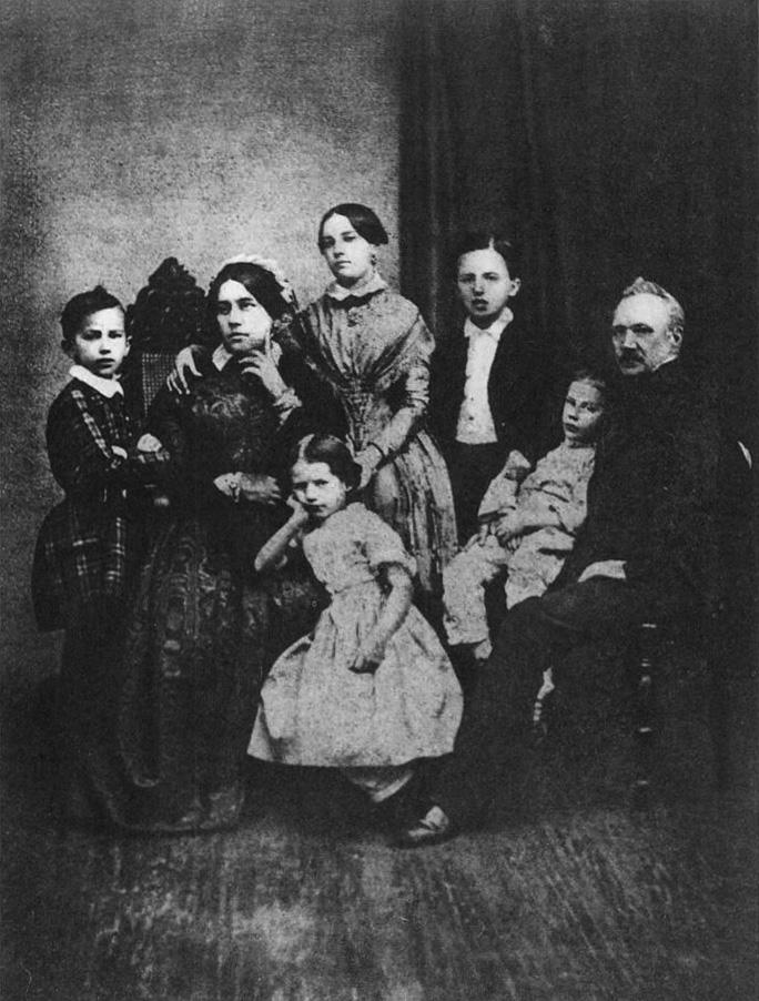 Рис. 3. Семья Чайковских в 1848 году. (крайний слева — Петр Ильич)