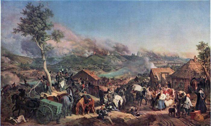 Рис. 3. Сражение при Смоленске. Автор Петер фон Гесс. 1846 год