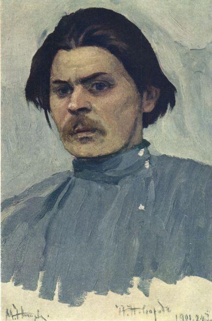 Рис. 4. Портрет А. М. Горького. Автор М. Нестеров. 1901 год