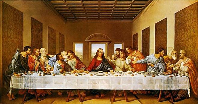 Рис. 4. Тайная вечеря. Леонардо да Винчи. Около 1495 - 1498 гг.