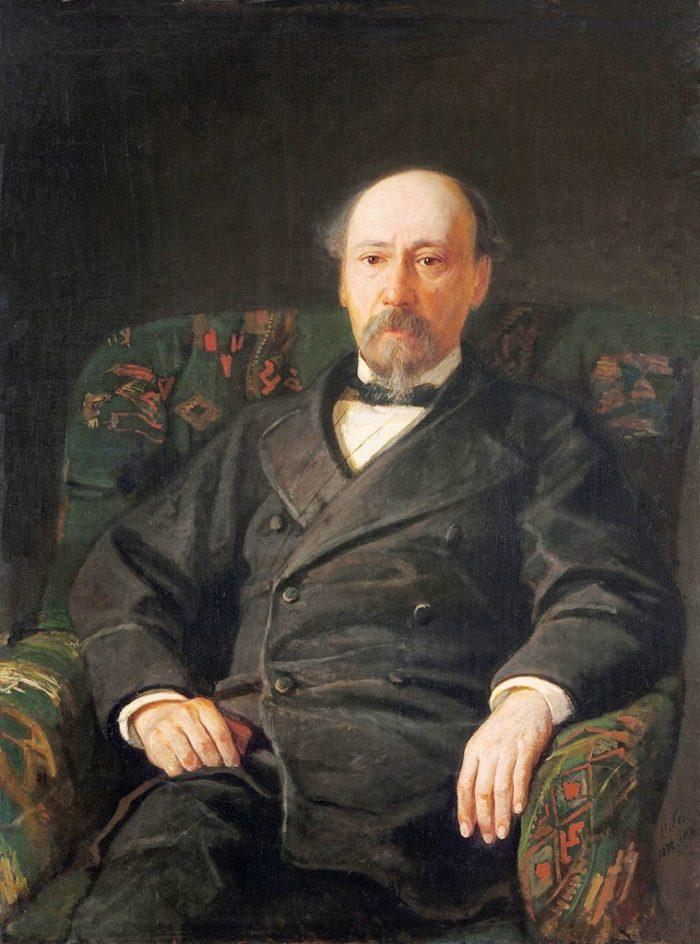 Рис. 6. Портрет Н. А. Некрасова. Автор Н. Н. Ге. 1872 год