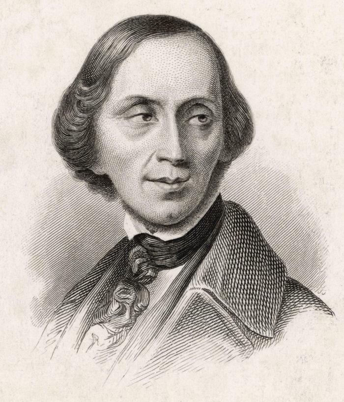 Рис. 4. Ганс Христиан Андерсен. Фото не позднее 1850 года