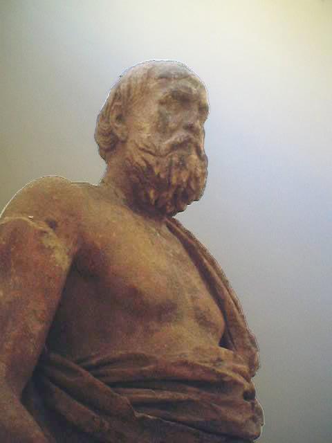 Рис. 4. Статуя Платона в Дельфах