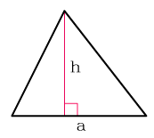 как посчитать площадь треугольника	